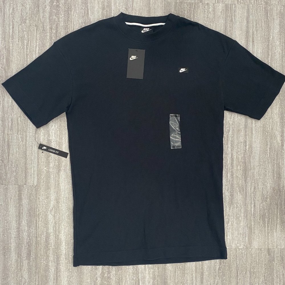 NEW Nike Sportswear Men's Waffle Shirt Black Small